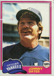 1981 Topps Baseball Cards      303     Johnny Oates